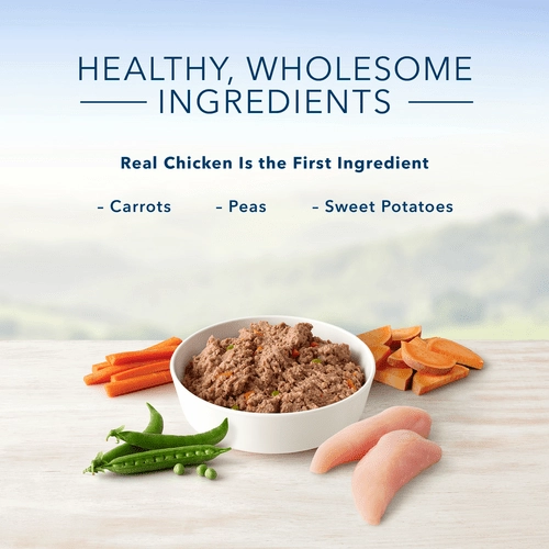 BLUE Homestyle Recipe Chicken Dinner & Vegetables Canned Puppy Food
