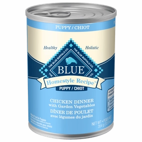 BLUE Homestyle Recipe Chicken Dinner & Vegetables Canned Puppy Food