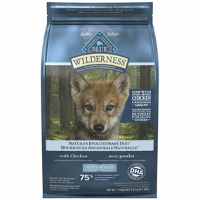 BLUE Wilderness Chicken Recipe with Grains Dry Puppy Food, 4.5lb
