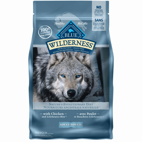 BLUE Wilderness Grain Free Chicken Recipe Dry Dog Food, 24lb