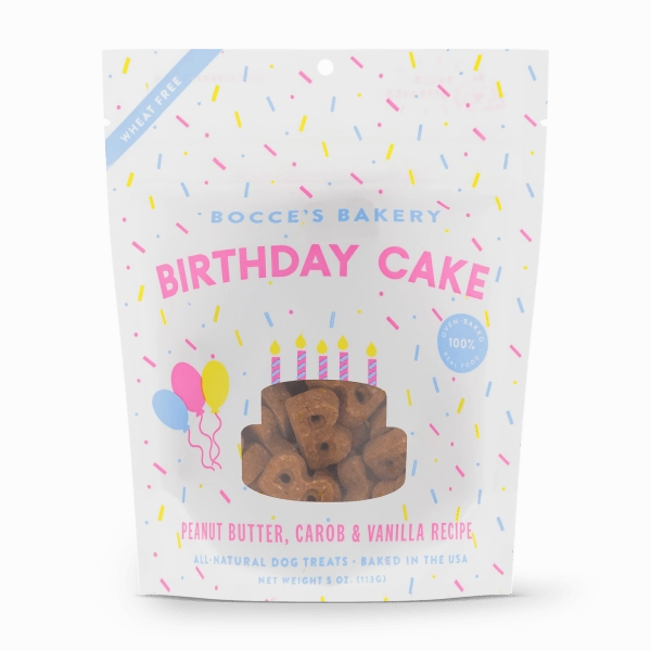 Bocce's Birthday Cake Crunchy Dog Biscuits