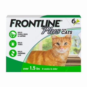 Boehringer Ingelheim Frontline Plus Tick & Flea Spot On for Cats Above 8 Weeks