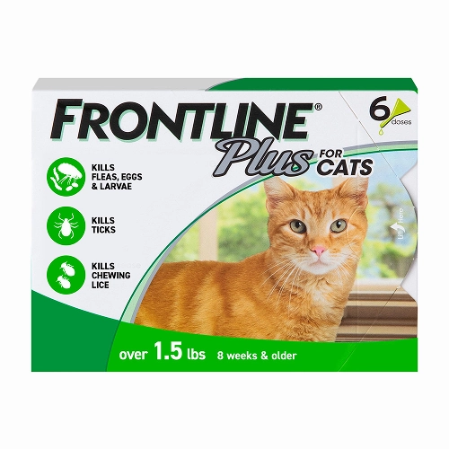 Boehringer Ingelheim Frontline Plus Tick & Flea Spot On for Cats Above 8 Weeks