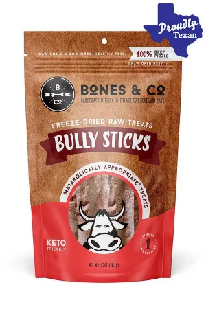 Bones and Co. Bully Sticks Freeze-Dried Dog Treats