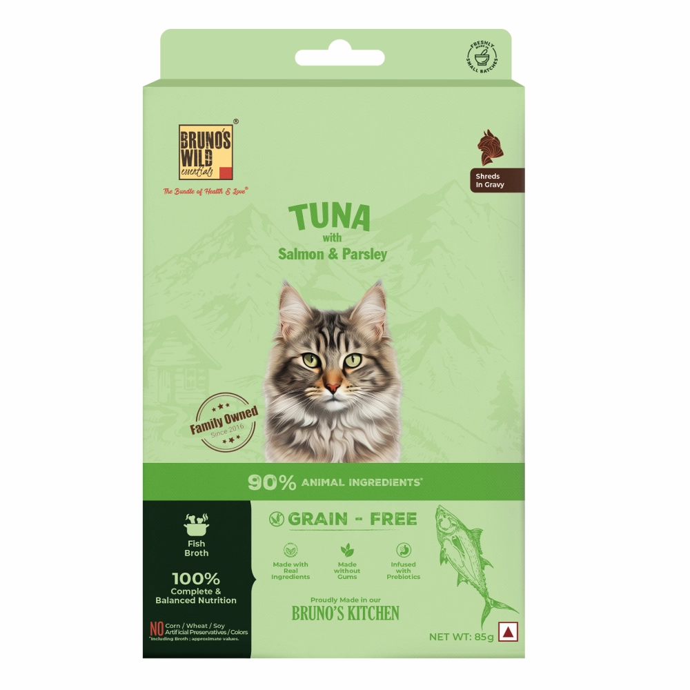 Bruno's Wild Essentials Tuna with Salmon & Parsely Cat Wet Food