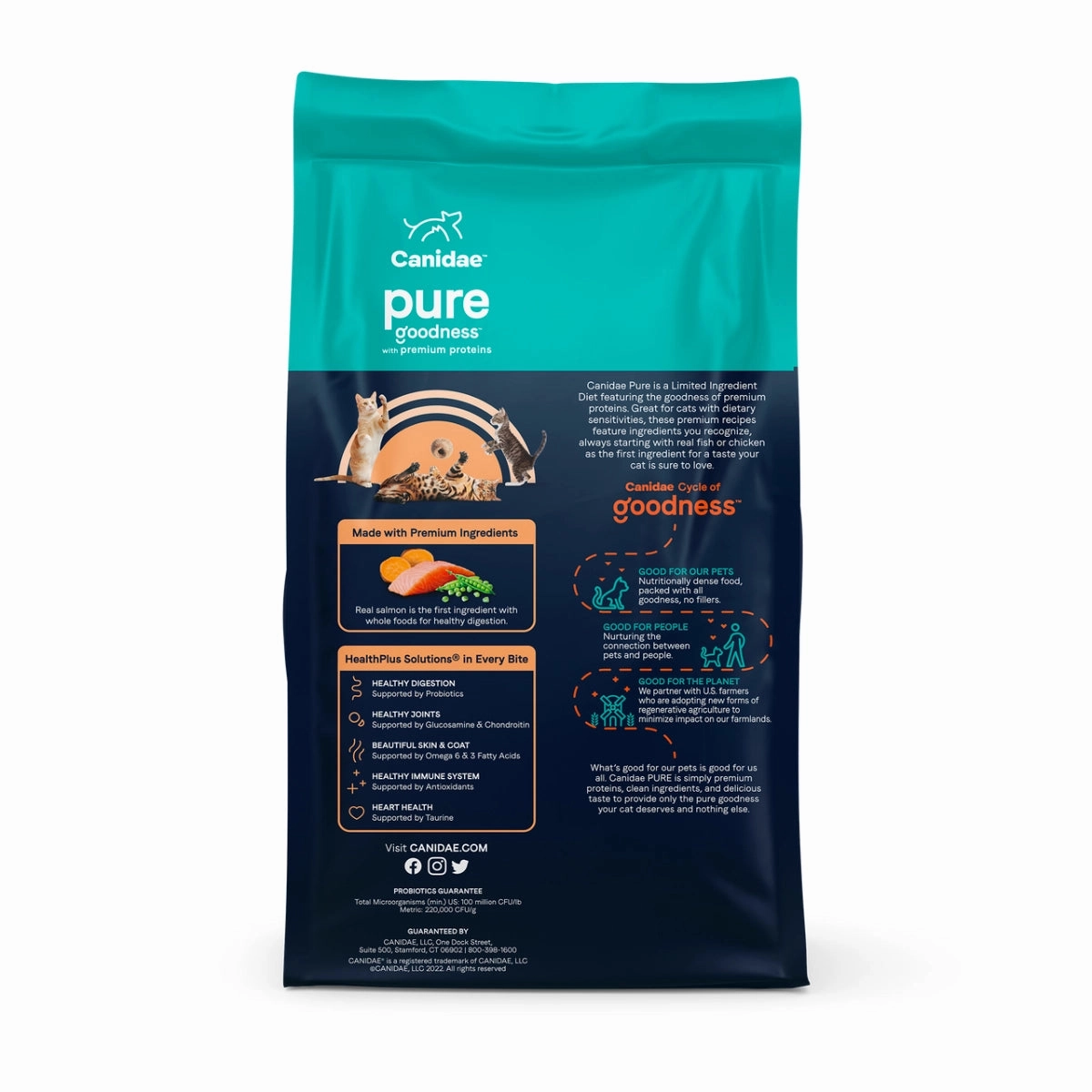 Canidae PURE Grain Free Dry Cat Food - Salmon