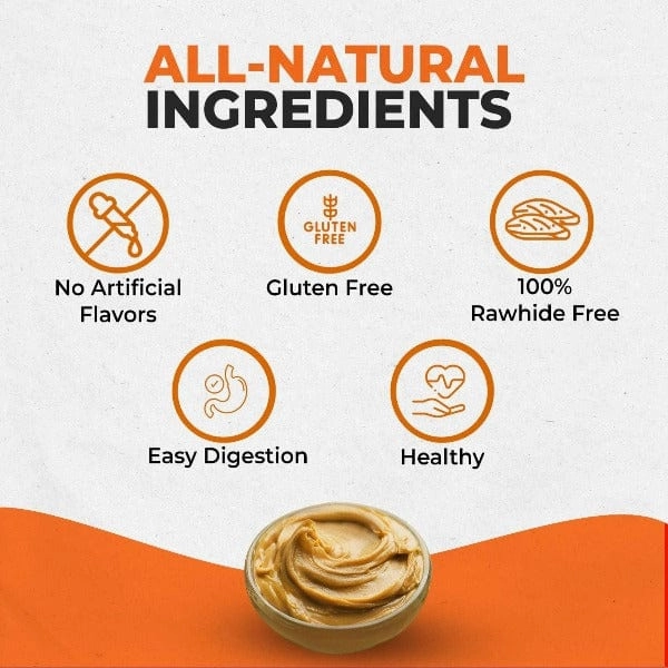 Canine Naturals Hide Free Peanut Butter Rolls Dog Chew