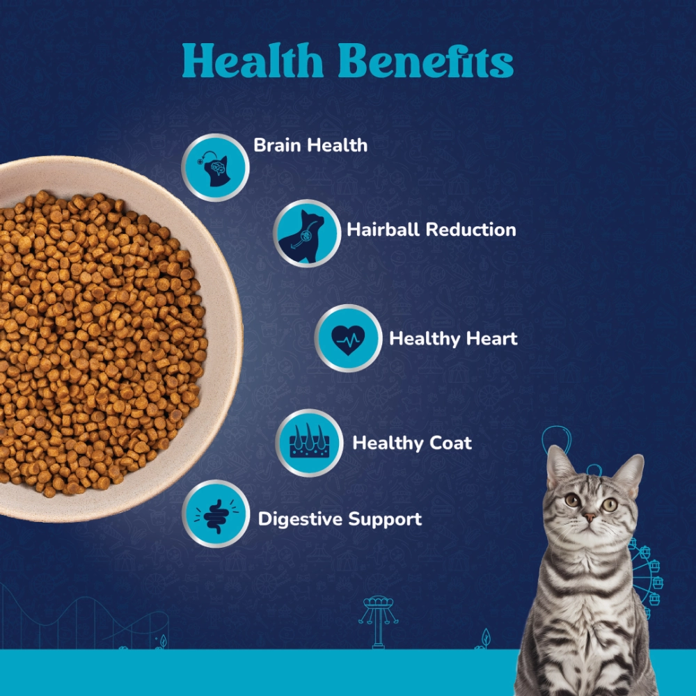Carniwel Ocean Fish and Krill Dry Food and Sheba Tuna Pumpkin & Carrot In Gravy Rich Premium Adult Cat Wet Food Combo