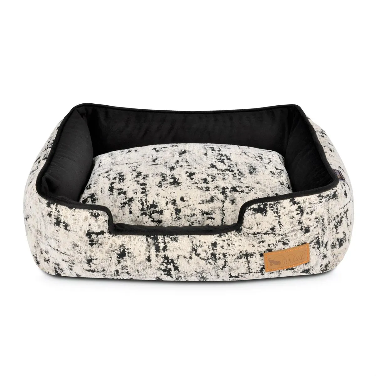 Celestial Lounge Dog Bed Night Sky Black