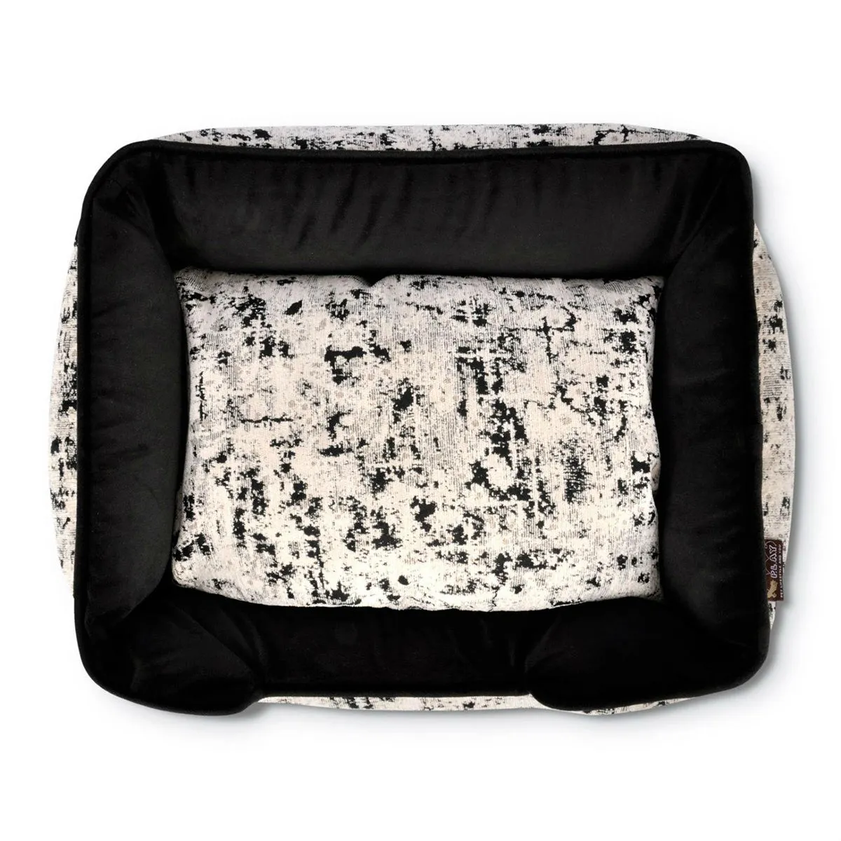 Celestial Lounge Dog Bed Night Sky Black