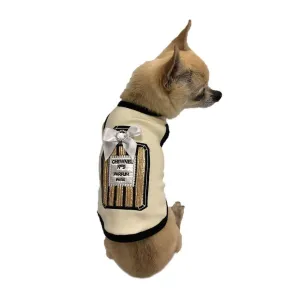 Chewnel No. 9 Gold Perfume Dog Tank