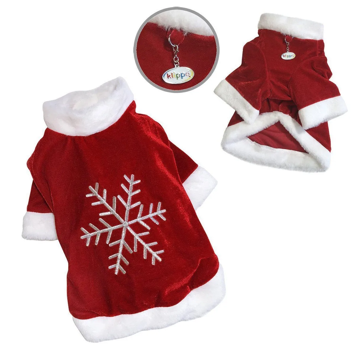 Christmas Velour Holiday Dog Shirt Large