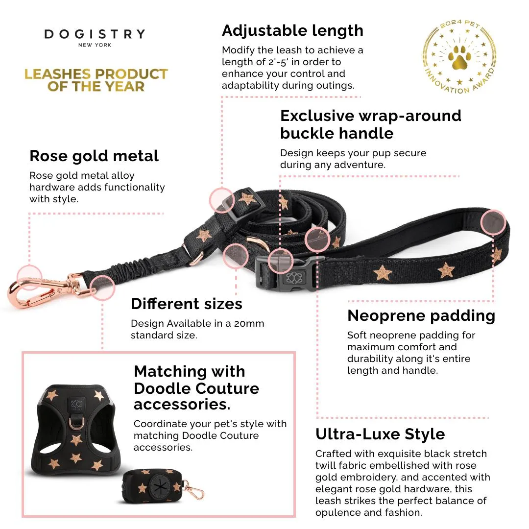 City Dog Leash Lilac Grey