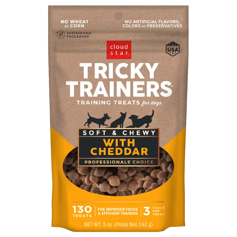 Cloud Star Tricky Trainers Soft & Chewy with Cheddar Dog Treats