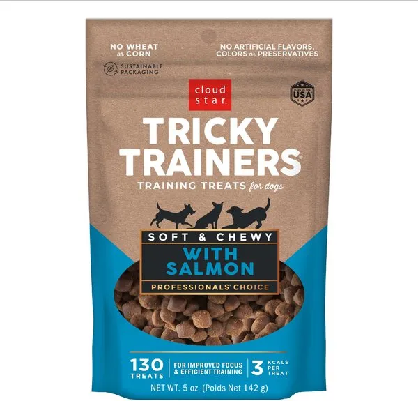 Cloud Star Tricky Trainers Soft & Chewy with Salmon Dog Treats