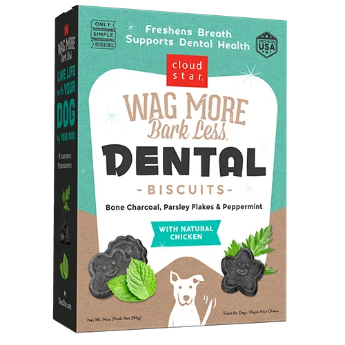 Cloud Star Wag More Bark Less Dental Biscuit Treat for Dogs