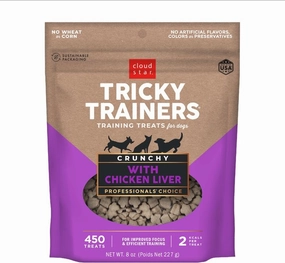 Cloud Star Tricky Trainers Crunchy with Chicken Liver Dog Treats