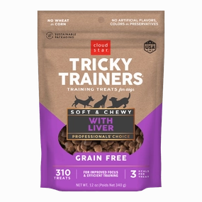 Cloud Star Tricky Trainers Grain Free Soft & Chewy with Liver Dog Treats