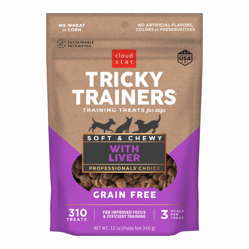 Cloud Star Tricky Trainers Grain Free Soft & Chewy with Liver Dog Treats