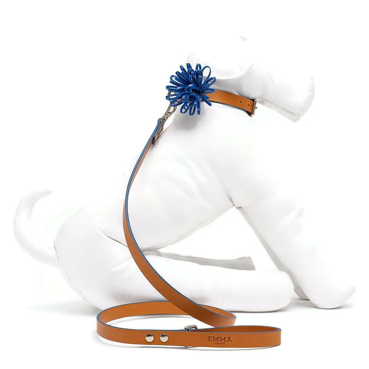 Cobalt Anemone Dog Collar