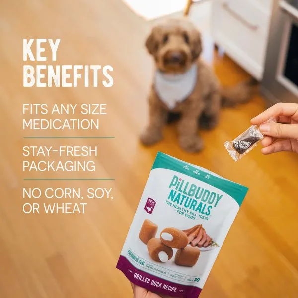 Complete Natural Nutrition Pill Buddy Naturals Roasted Chicken Pill Hiding Treats for Dogs