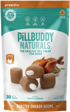 Complete Natural Nutrition Pill Buddy Naturals Roasted Chicken Pill Hiding Treats for Dogs