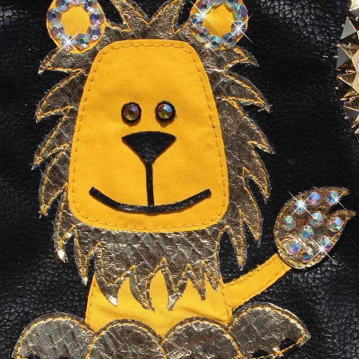 Couture Lion Microsuede Studded Dog Harness Vest