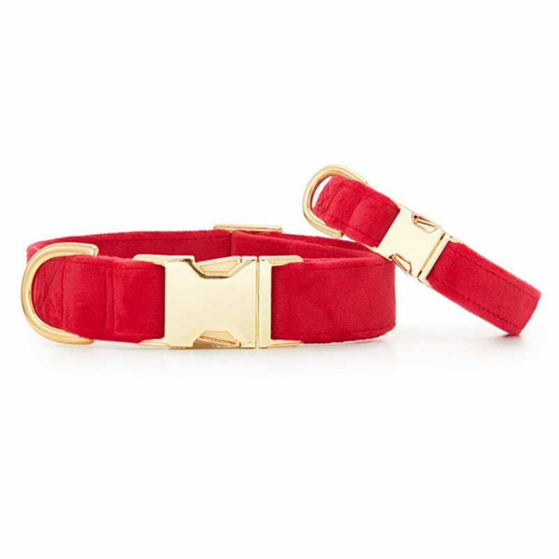 Cranberry Velvet Collar