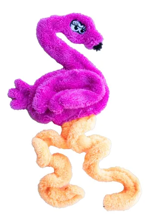 Cycle Dog Duraplush Springy Flamingo Dog Toy