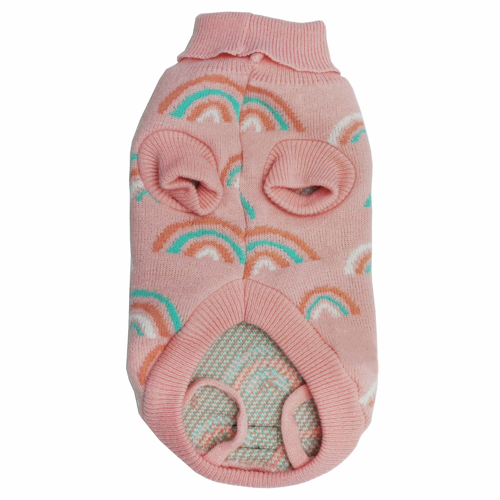 Dan & Sam - Dog Jumper (Pink Rainbows) - 50cm