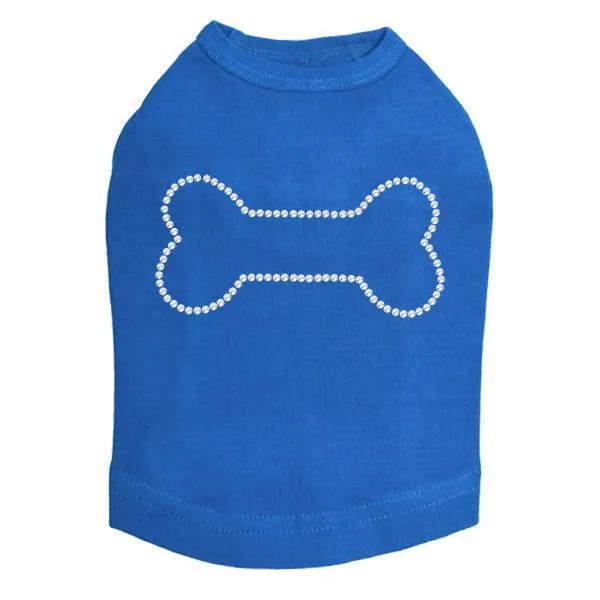 Dog Bone Rhinestone Dog Tank