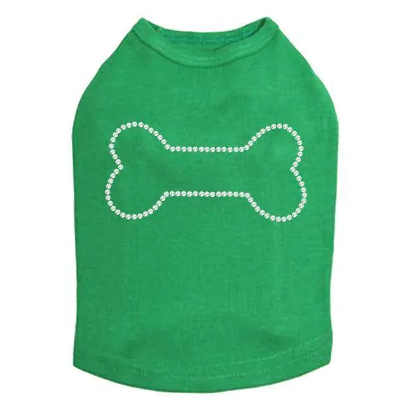 Dog Bone Rhinestone Dog Tank