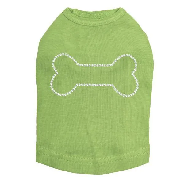 Dog Bone Rhinestone Dog Tank