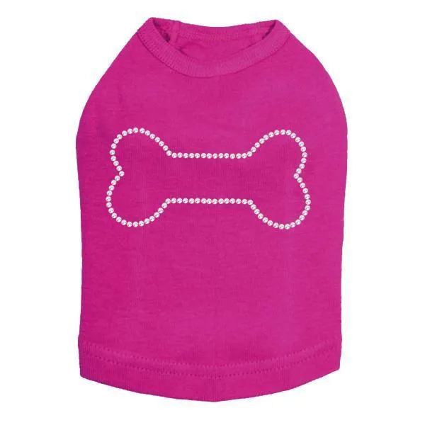 Dog Bone Rhinestone Dog Tank