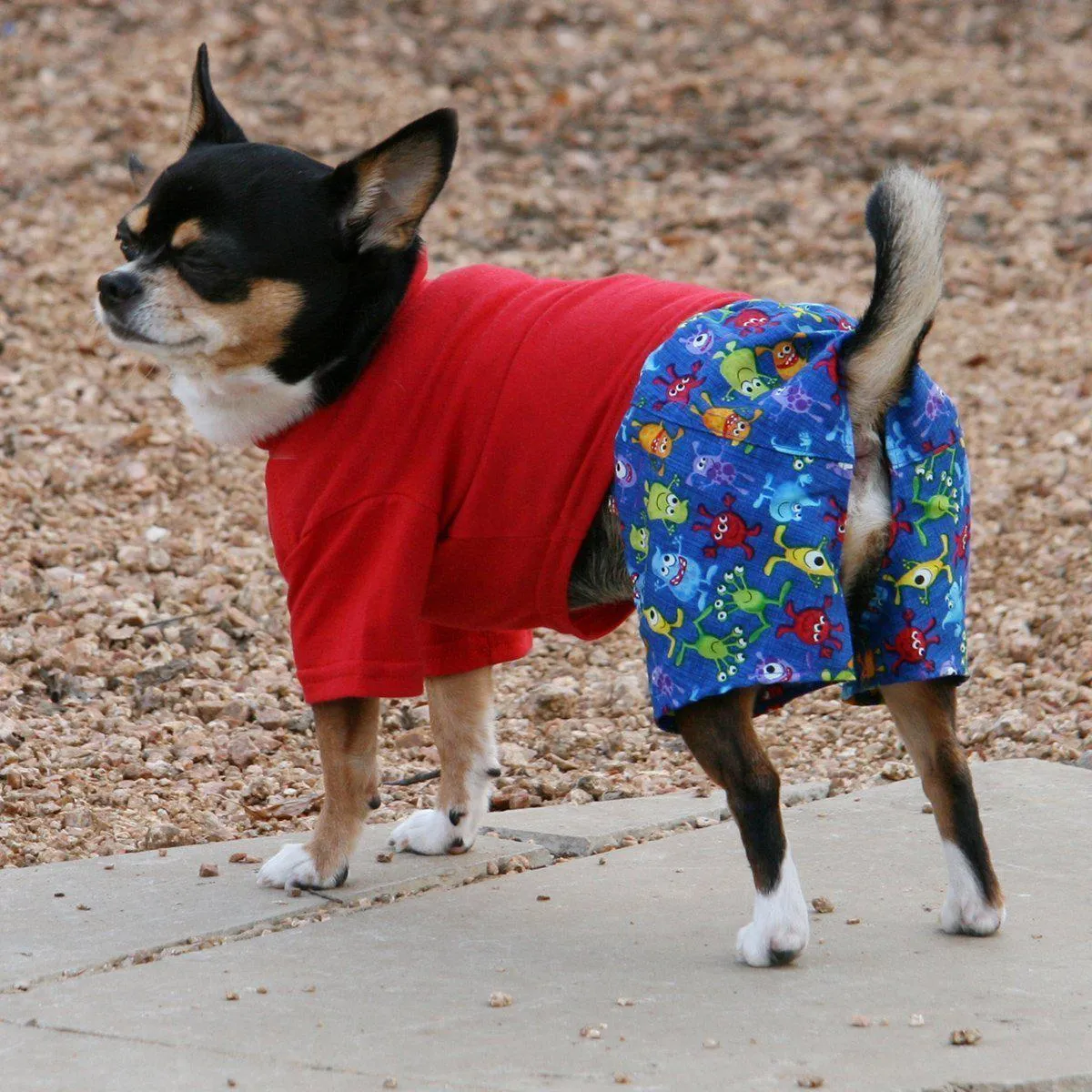 Dog Boxer Shorts Little Monsters