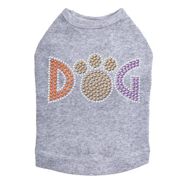 Dog Colors Rhinestone Dog Tank