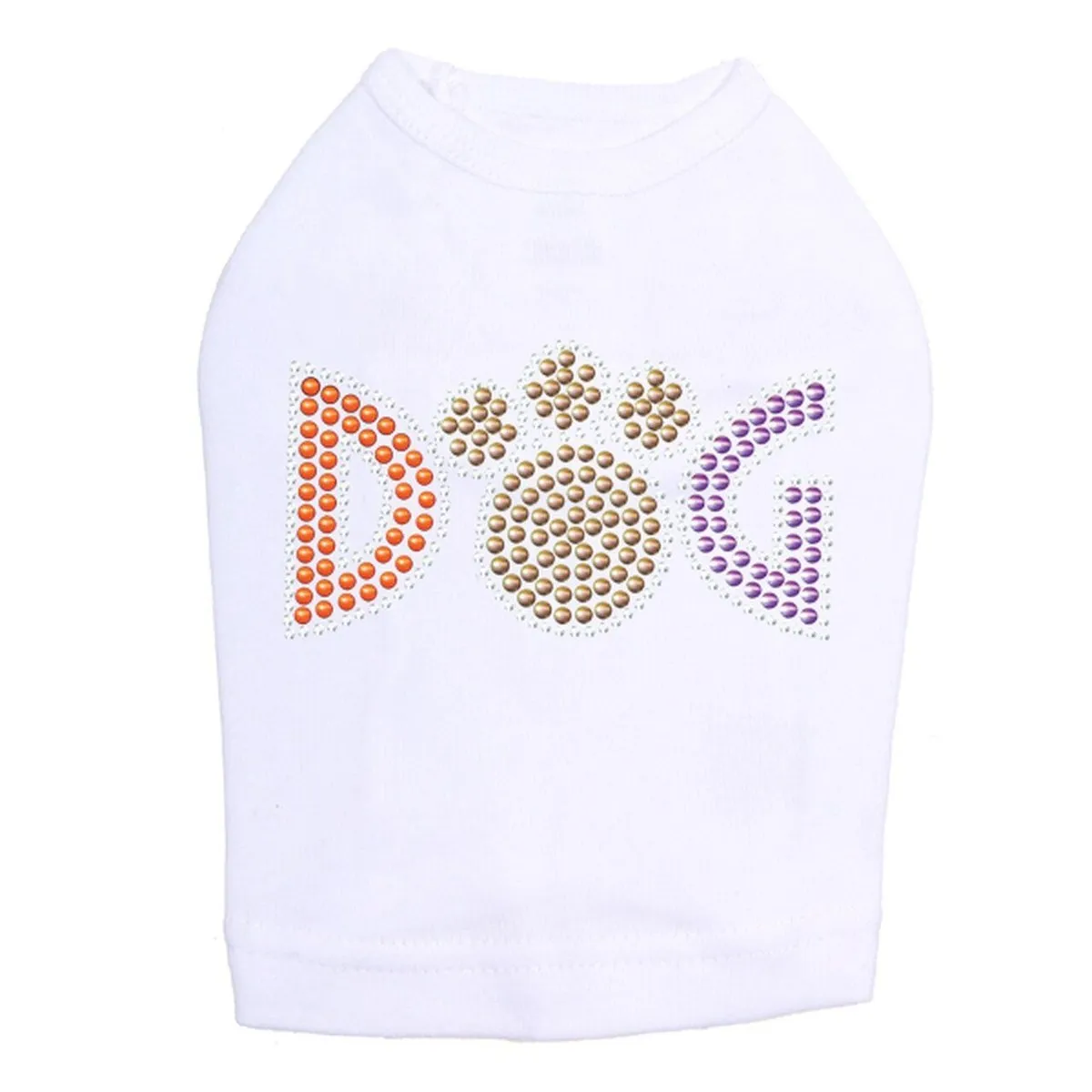 Dog Colors Rhinestone Dog Tank