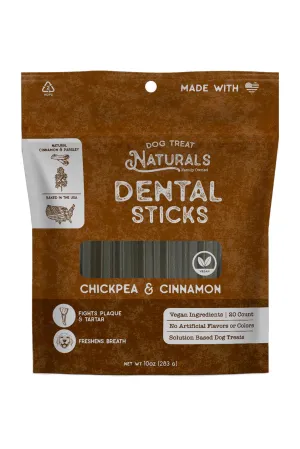 Dog Treat Naturals Chickpea and Cinnamon Dental Sticks