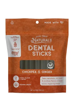 Dog Treat Naturals Chickpea and Ginger Dental Sticks