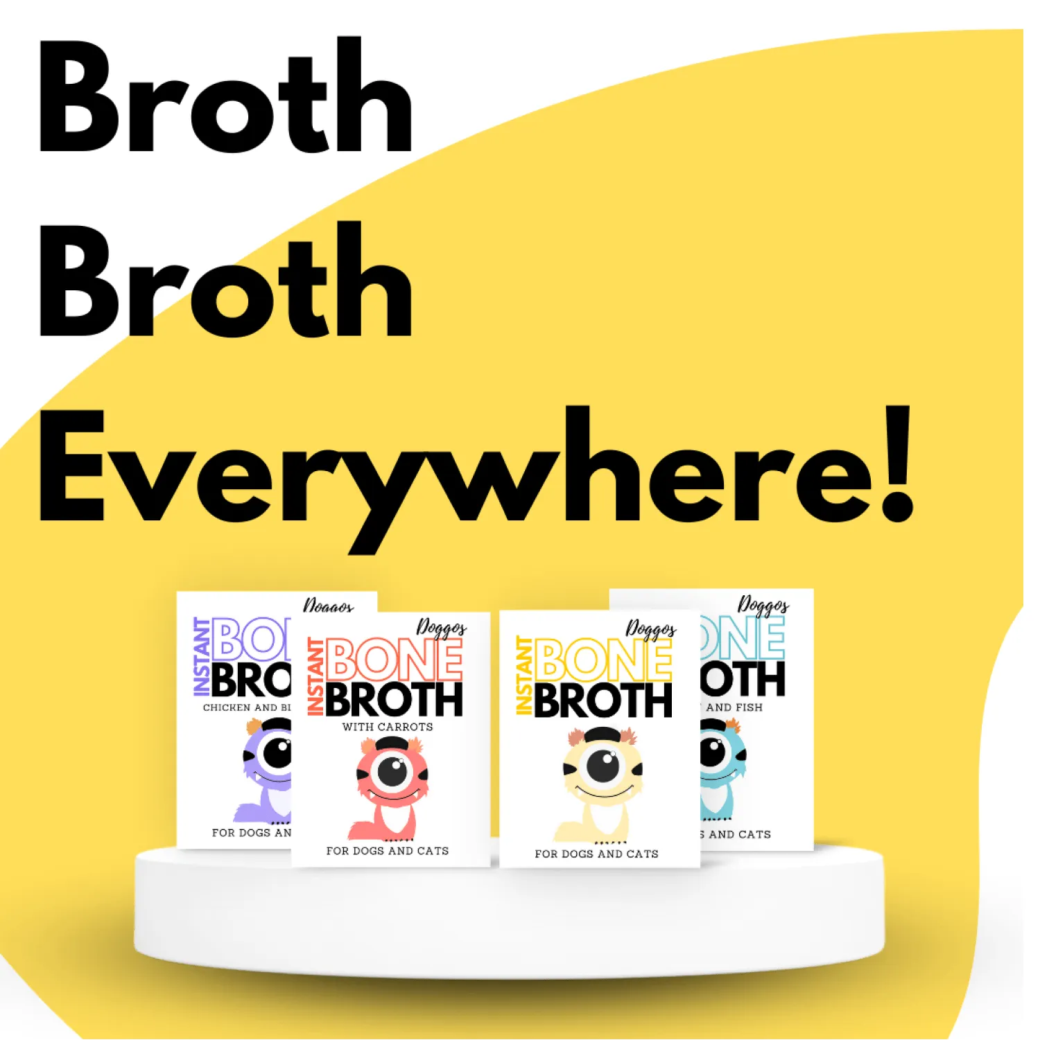 Doggos Bone Broth Every where for Dogs and Cats (4 Flavours)