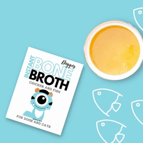 Doggos Instant Chicken Bone Broth with Fish for Cats and Dogs