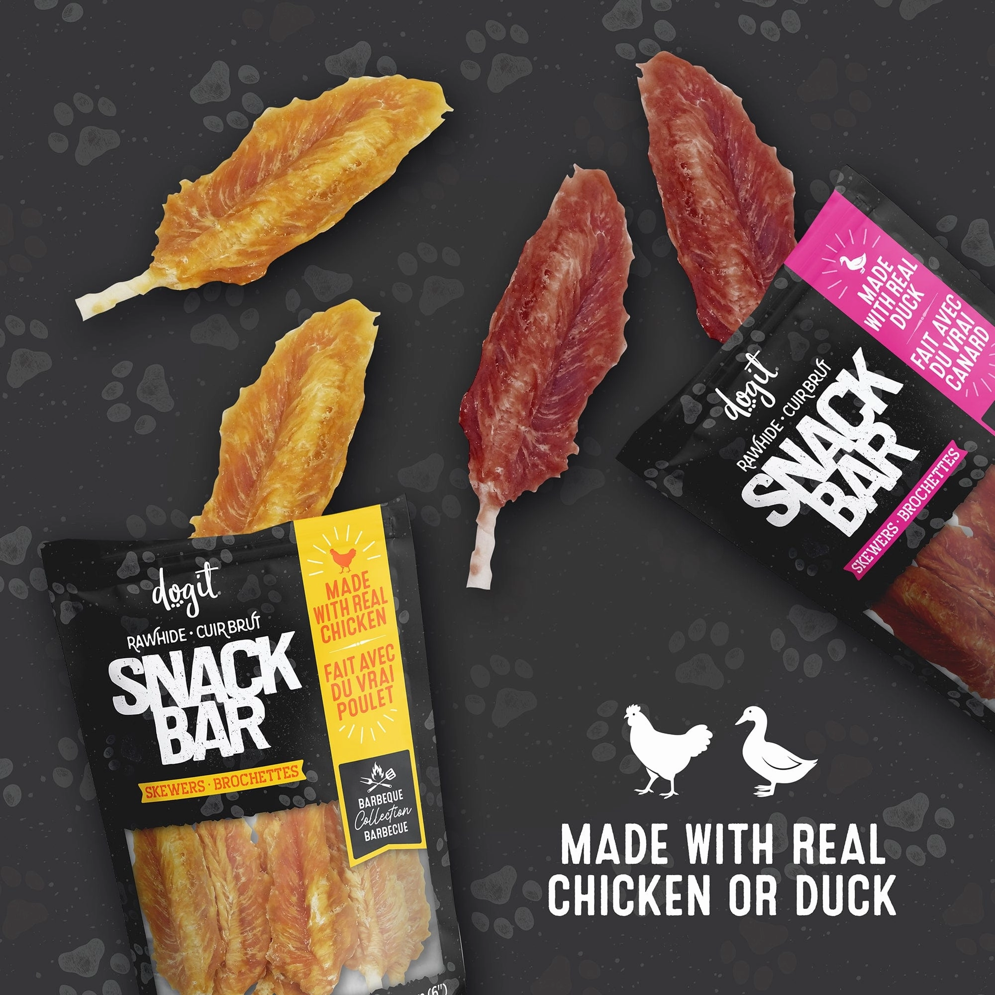 Dogit Snack Bar Chicken & Beefhide Skewers