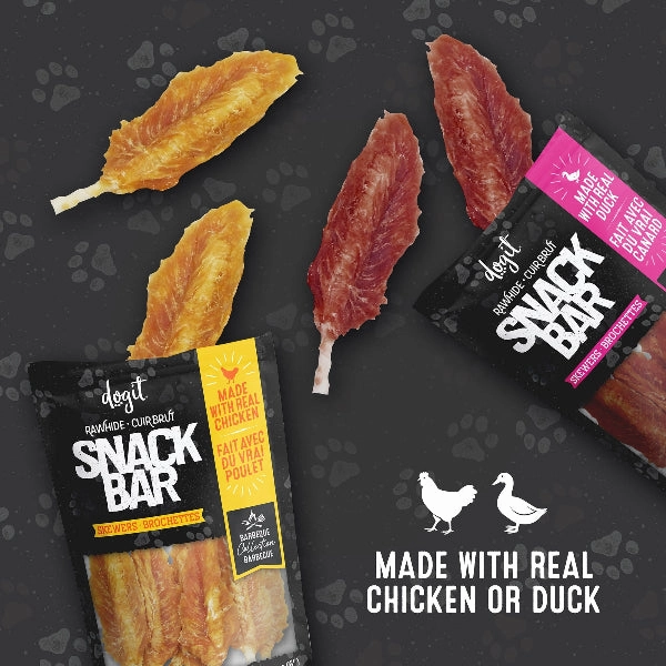 Dogit Snack Bar Duck & Beefhide Skewers