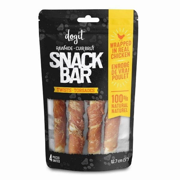 Dogit Snack Bar Twists Dog Treats; Chicken