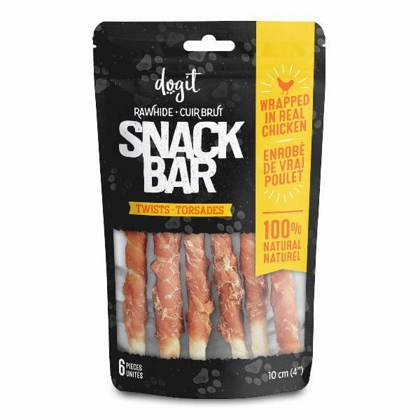 Dogit Snack Bar Twists Dog Treats; Chicken