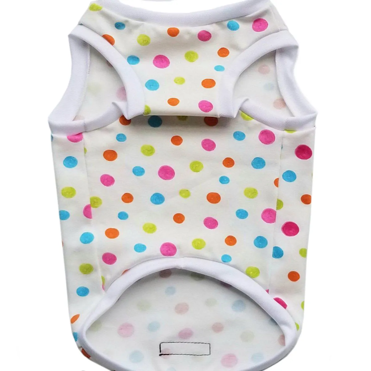 Dots And Flowers Dog Tank