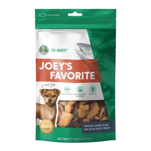 DR. MARTY Joeys Favorite Freeze Dried Raw Salmon Dog Treats