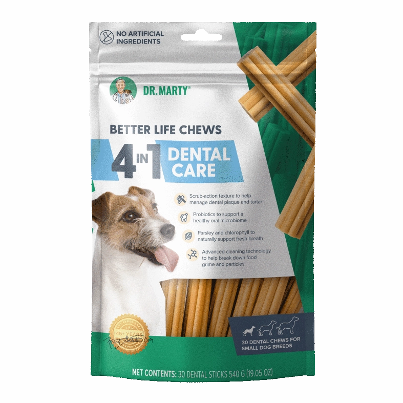 DR. MARTY Better Life Chews 4-in-1 Dental Care Dog Treats