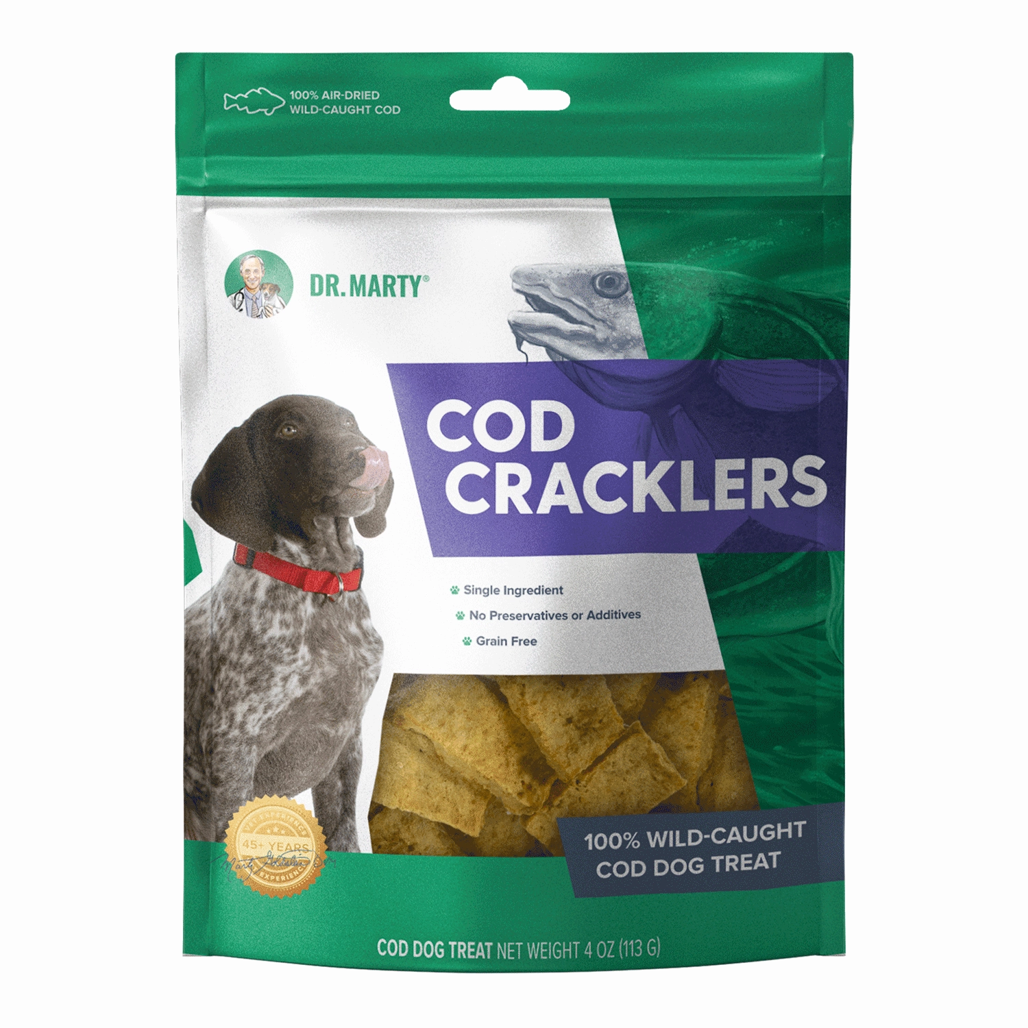 DR. MARTY Cod Cracklers Air Dried Dog Treats
