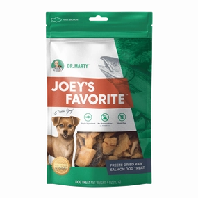 DR. MARTY Joeys Favorite Freeze Dried Raw Salmon Dog Treats